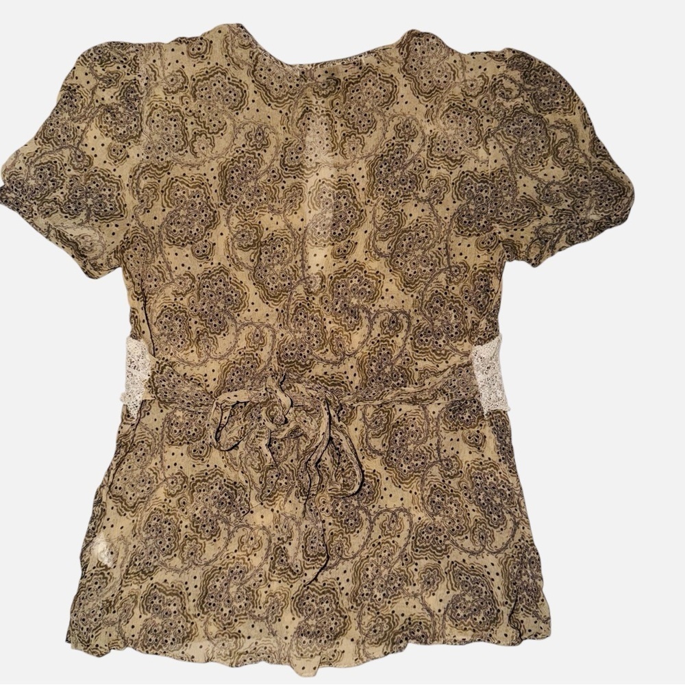 Wendy Hil Size Medium 100% Silk Top - Picture 3 of 7
